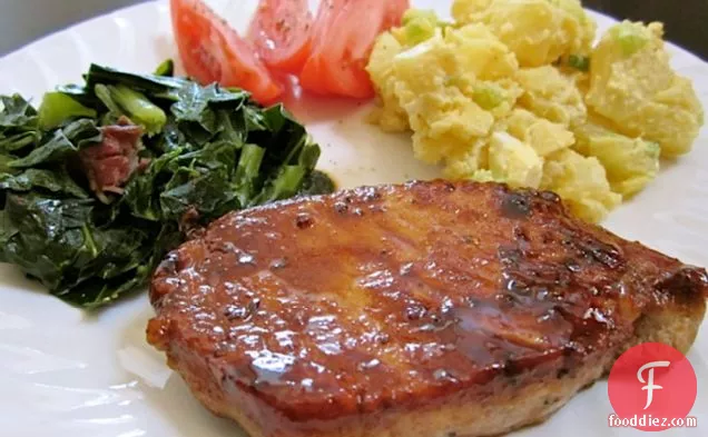 Glazed Pork Chop Dinner