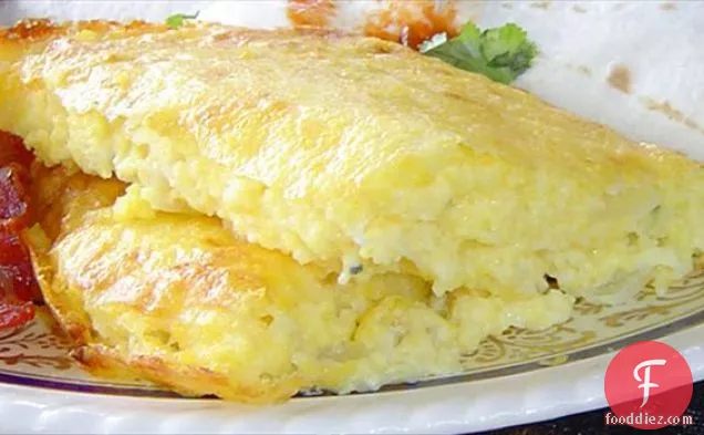 Mexican Cheese Grits Souffle