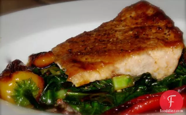Domestic Diva's Broiled Yellowtail With 