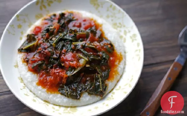 Chipotle Winter Greens & Buttermilk Grits