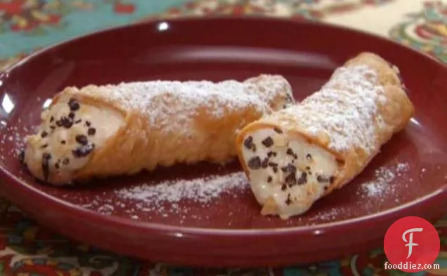 Cannoli with Tangerine-Almond Filling