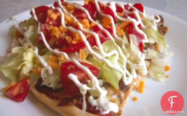 Easy Taco Pizza Appetizer