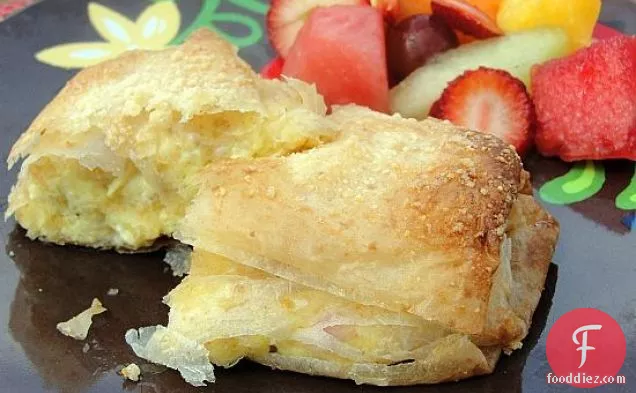 Ham and Cheese Breakfast Strudels