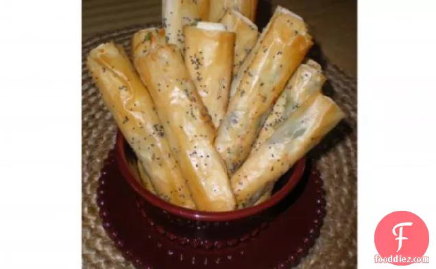 Poppy Parmesan Cigars