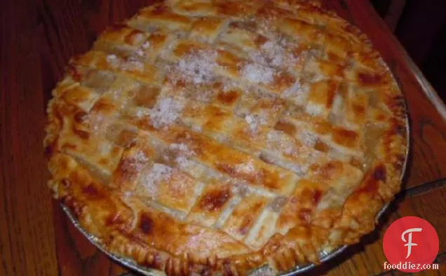 Sour Cream Peach Pie