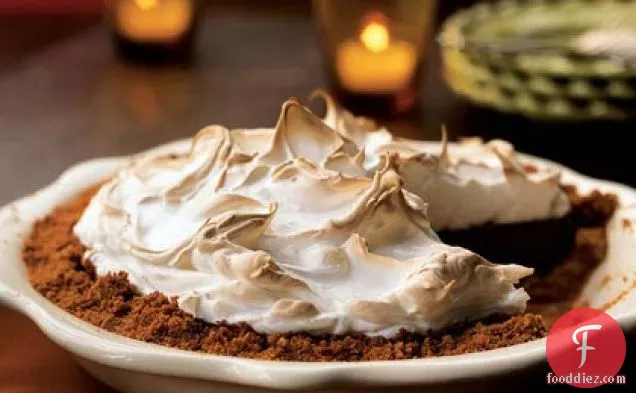 Chocolate-Walnut Meringue Pie
