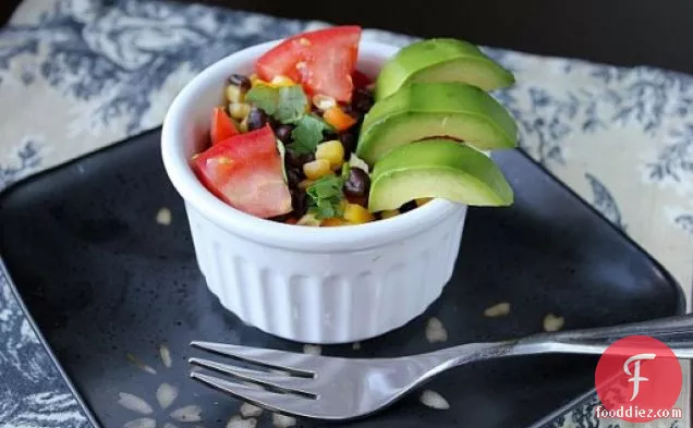Avocado, Black Bean & Corn Salad