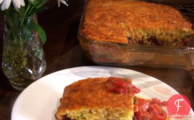 Tamale Pie With Cheddar & Cornmeal Crust