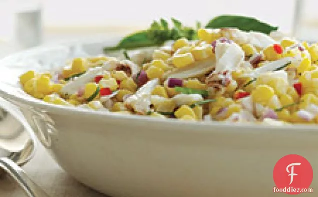 Chilled Corn And Crab Salad