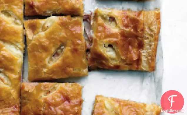 हैम और पनीर पफ टार्ट