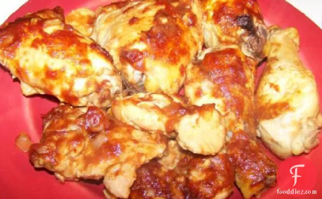 Delicious Oven-Barbecued Chicken Thighs