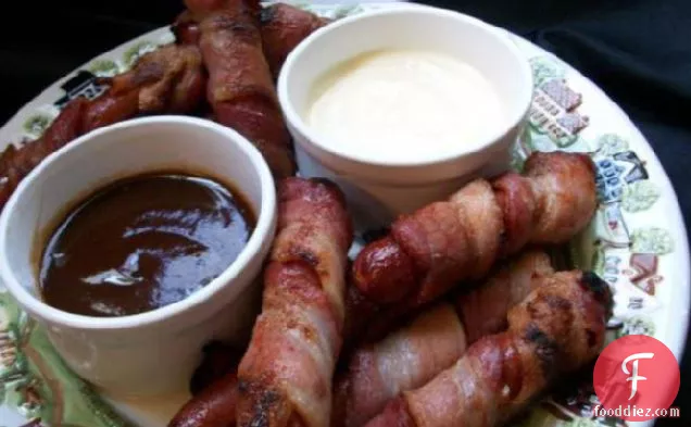 Smoky BBQ Bacon-Wrapped Dogs