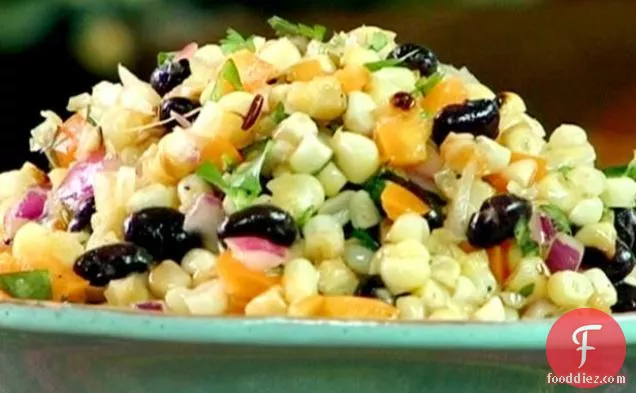 Grilled Corn and Bean Salad