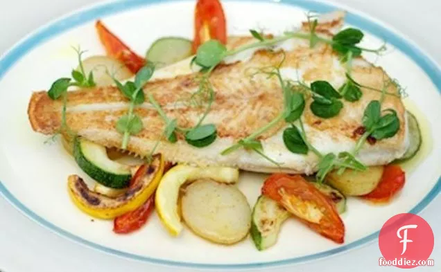Baked Plaice With Pernod And Tomatoes