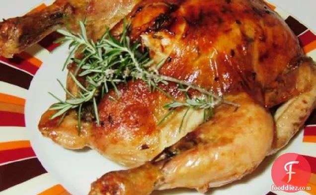 Roasted Rosemary Chicken with Lemon/Soy Sauce