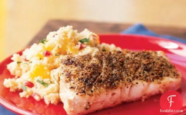 Grilled Grouper with Browned Butter-Orange Couscous
