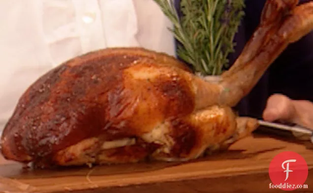 Roast Chicken with Brioche Stuffing