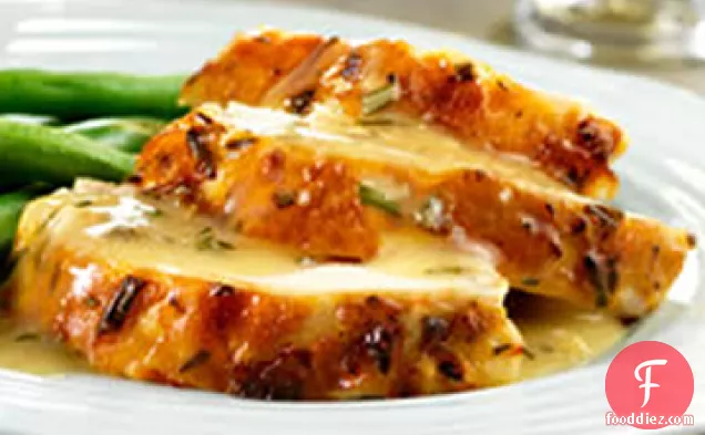 Lemon-Herb Roast Chicken with Pan Gravy