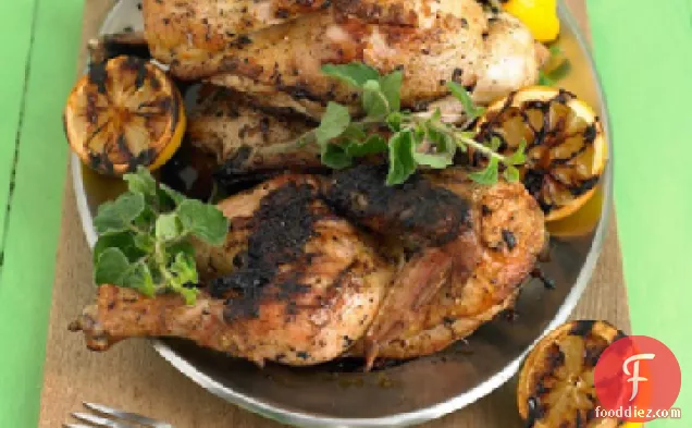 Grilled Chicken with Lemon and Oregano