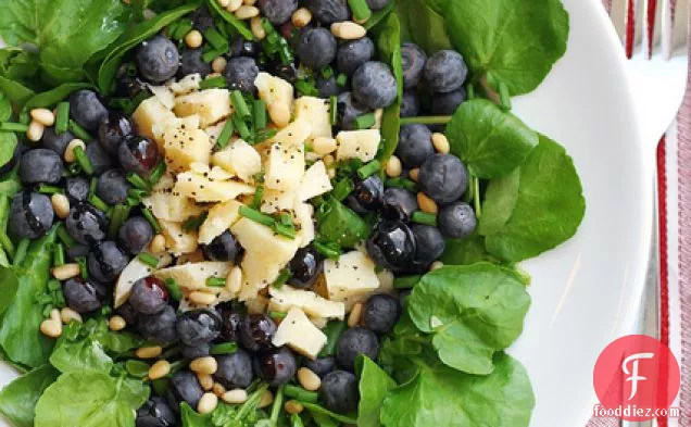 Pecorino Cheese, Blueberries And Watercress