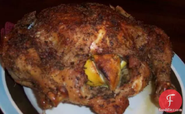 Salt-Rubbed Roast Chicken with Lemon & Thyme