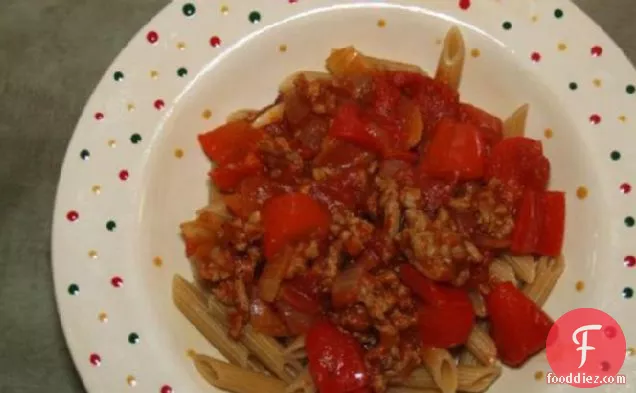 Penne With Sausage and Peppers