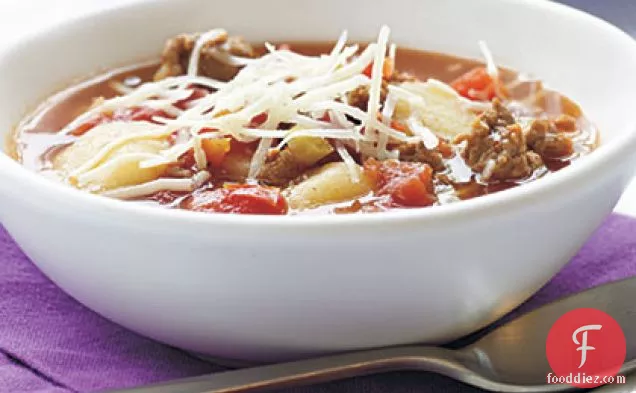 Turkey Sausage-Gnocchi Soup