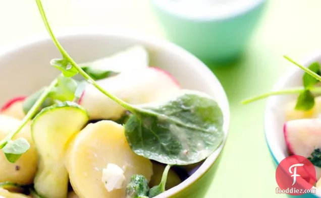 Potato Salad With Watercress, Cucumber And Radish