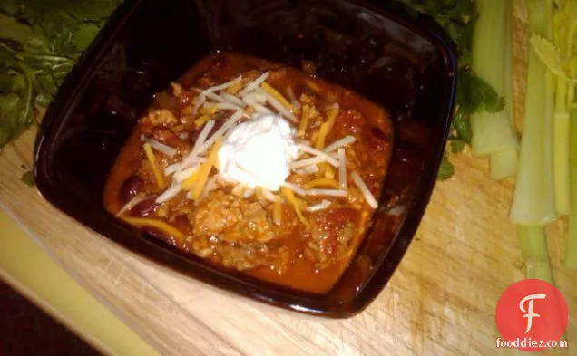 Curt's Five Alarm Touchdown Chili Con Carne With Beans