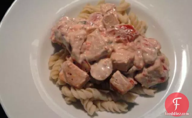 Turkey, Mushroom, Tomato Alfredo