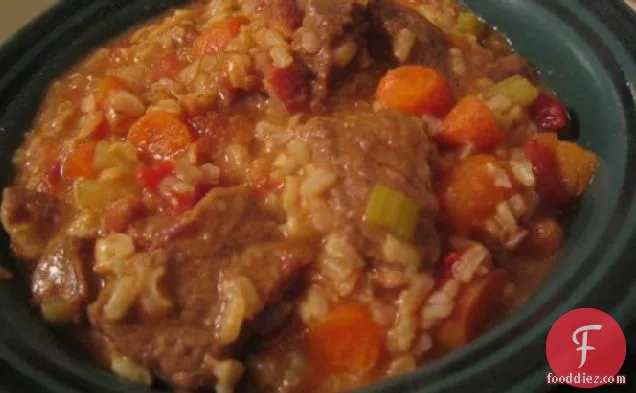 Beef Stew With Tomatoes and Rice