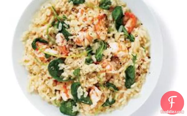 Risotto With Shrimp And Watercress