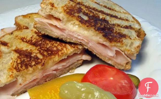 Grilled Turkey and Provolone on Garlic & Herb Bread