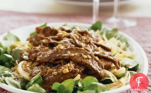 Hot Beef and Wilted Watercress Salad