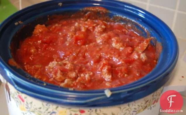 Lazy Day Turkey Meat Sauce (For Spaghetti)