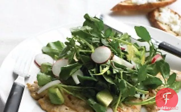 Chicken With Watercress Salad