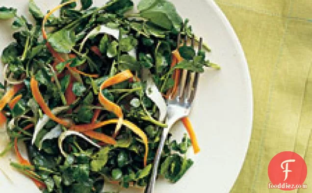 Watercress Salad With Carrots And Jicama