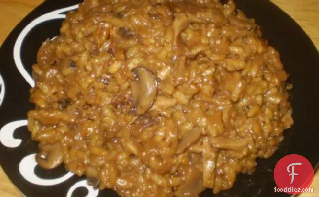 Porcini, Caramelized Onion and Sage Risotto