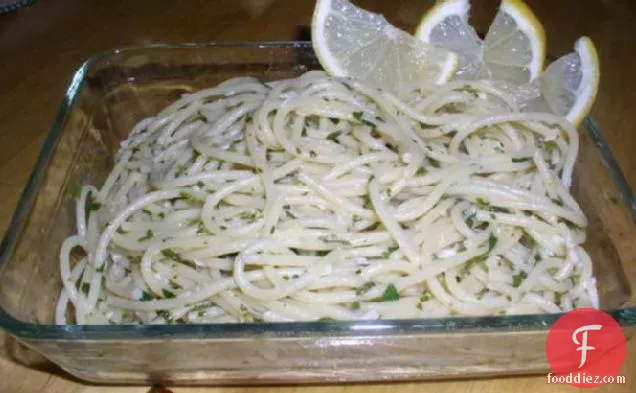 Low Fat Butter & Lemon Spaghetti (Kosher-Dairy)
