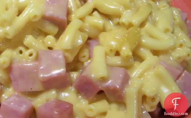 Blue Plate Macaroni and Cheese with Ham
