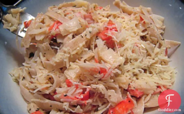 Garlicky Crab With Pasta