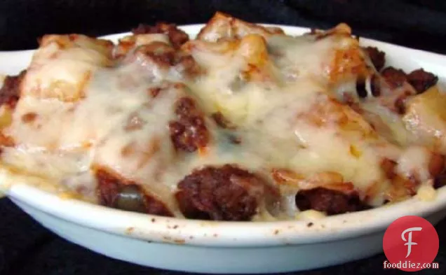 Baked Penne With Meat Sauce