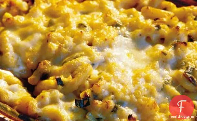 Mac and Texas Cheeses With Roasted Chiles