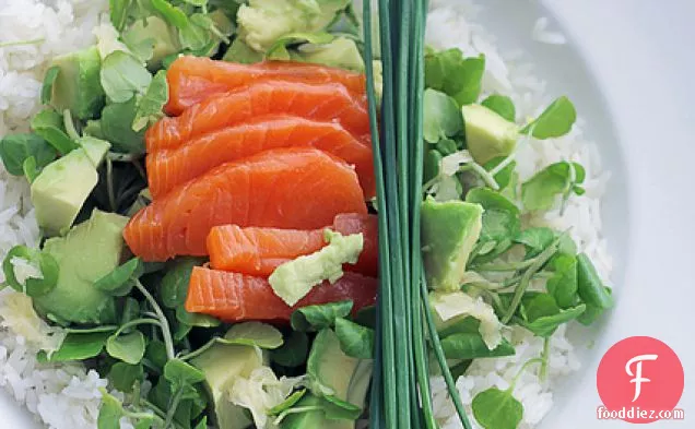 Salmon, Avocado And Rice