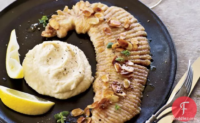 Pan-Fried Skate with Brown Butter and Parsnip Puree