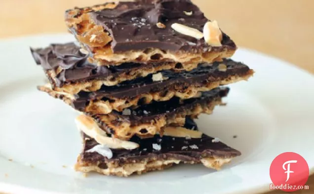 Matzo Toffee With Almonds