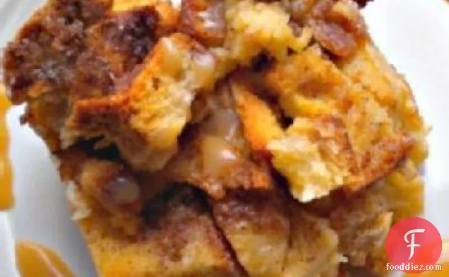 Bread Pudding with Spiced Rum Sauce