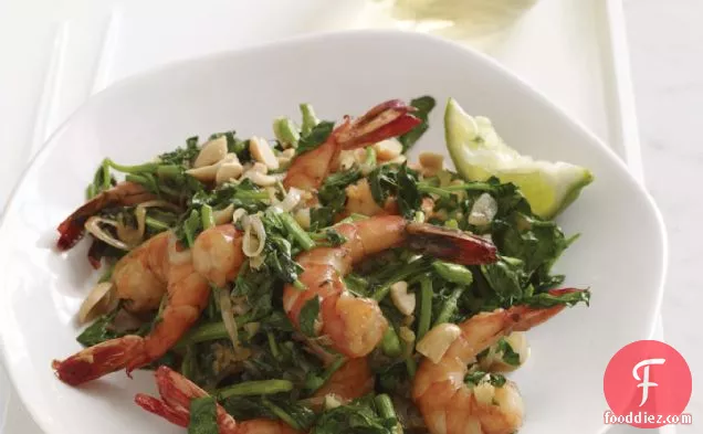 Vietnamese-Style Shrimp and Watercress Stir-Fry