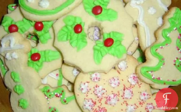 Elaine's Holiday Cut out Sugar Cookies - Christmas