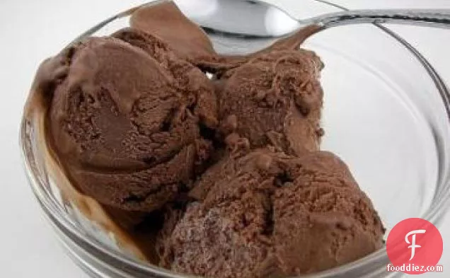 चॉकलेट मखमली आइसक्रीम
